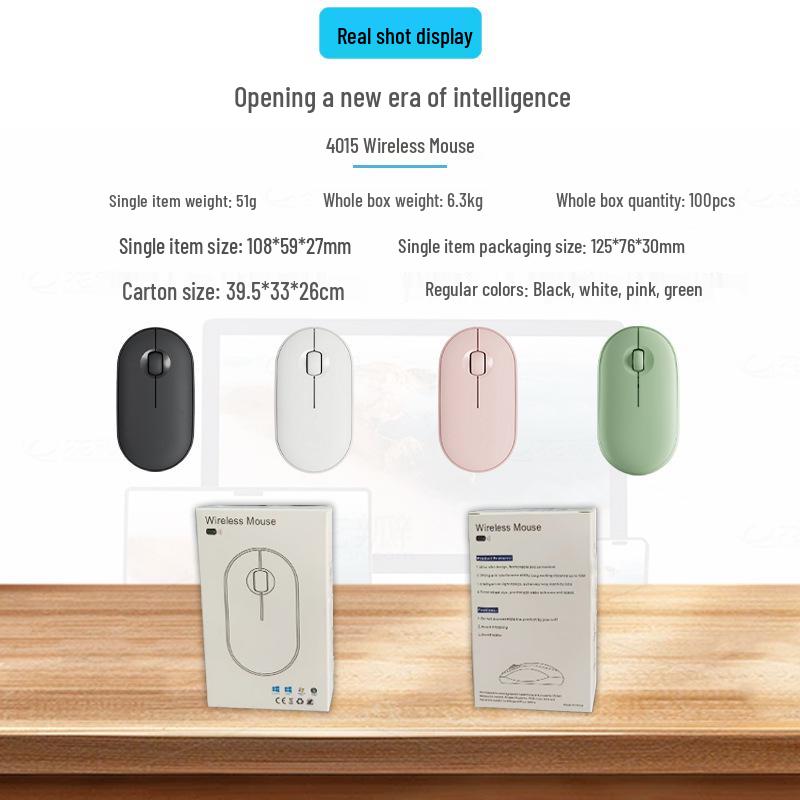 Xiantai Star Bluetooth Dual Mode Silent Wireless Mouse for Girls - Mini, Low Noise, for Laptop, Desktop, Office.