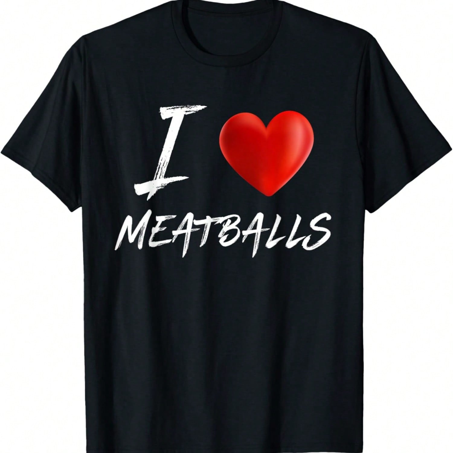 I Love Heart MEATBALLS Food Foodie T Shirt S