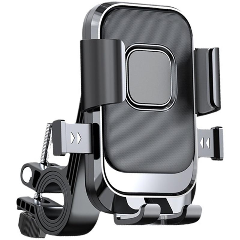 Motorcycle Handlebar/Rearview Mirror Mount Phone Holder Scooter Bike Phone Cradles 360 Degree Rotating Shockproof Stand