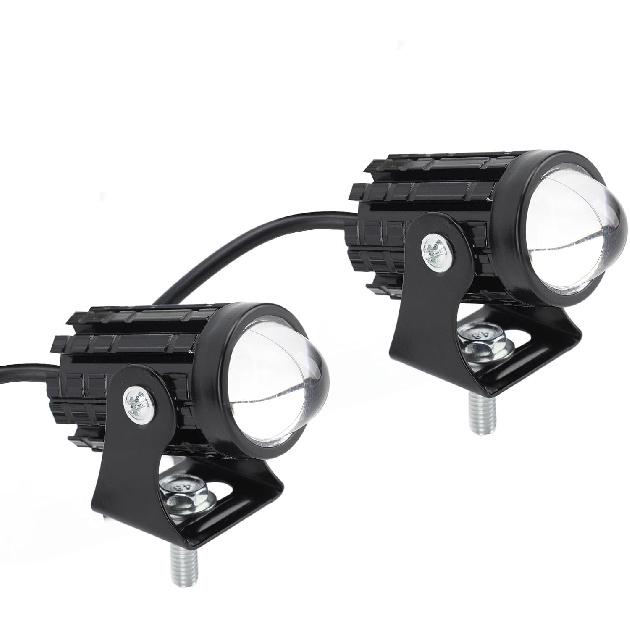 2Pcs Motorcycle LED Spotlight Yellow White High Low Beam Spot Lamp 8 to 80V