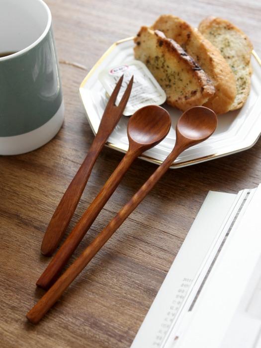 kamomekitchen Круглая деревянная ложка-вилка spoon