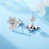 S925 Silver Pink Daisy Flower Stud Earrings For Lady S925 Jewelry Party Anniversary Trendy Gifts