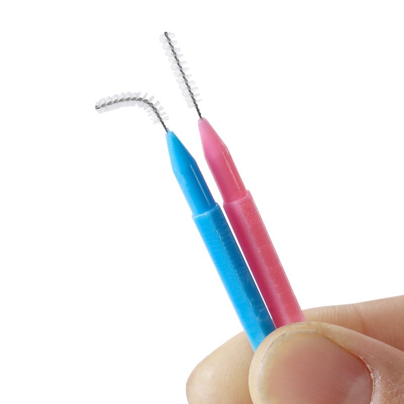 30Pcs I Shaped Interdental Brush Orthodontic Correction Tooth Gap Brush Teeth Braces Cleaning Soft Bristles