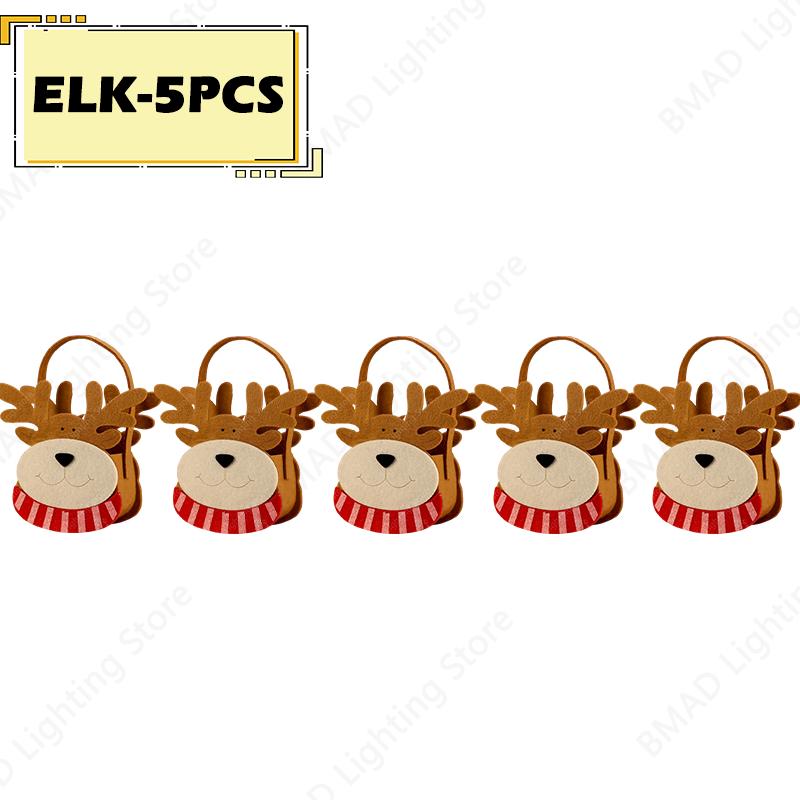 Christmas Gift Bags Felt Santa Claus Sack Pouch For Xmas Tree Decorations Candy Presents Holder Stocking Stuffers Party Supplies