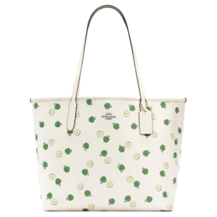 

New COACH City PVC Tote Bag, Shopping Bag, Handbag, Shoulder Bag Large Women s Cyan C4119-SVSQJ 33.0*16.0*29.0CM