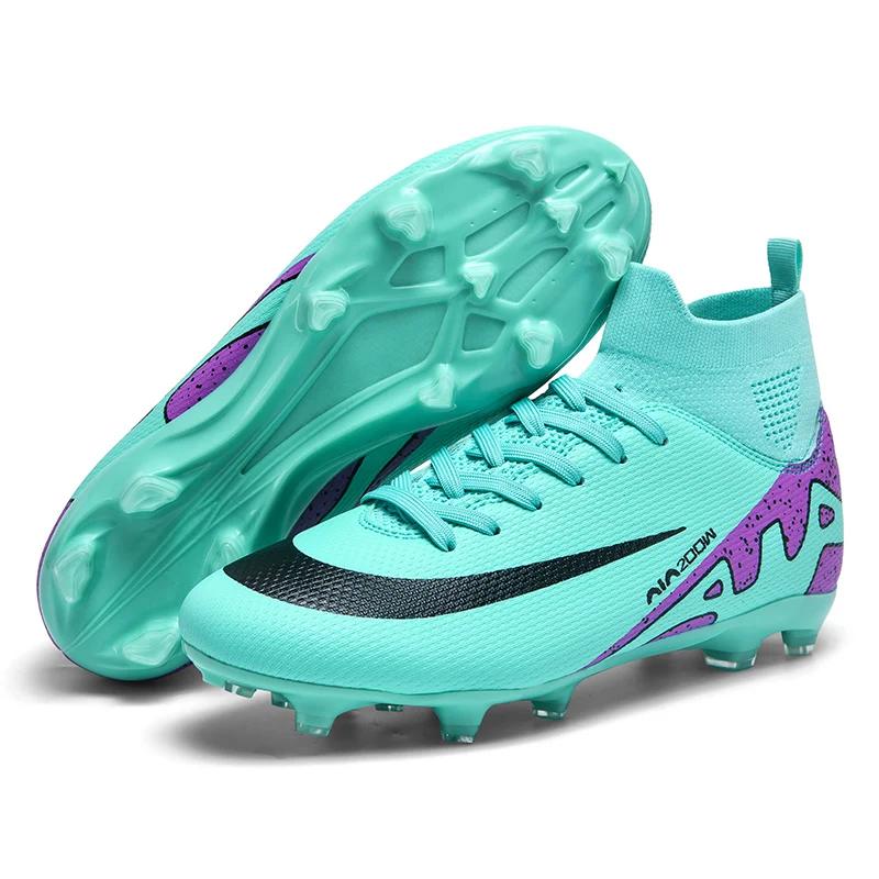 

Original Brand Men s Pink Sneakers Futsal Professional Football Boot Unisex Indoor Turf Soccer Shoes Trainers Men Botas Futbol 35
