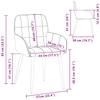 Dining Chairs 2 Pcs Faux Leather Grey 57 X 50 X 85 Cm