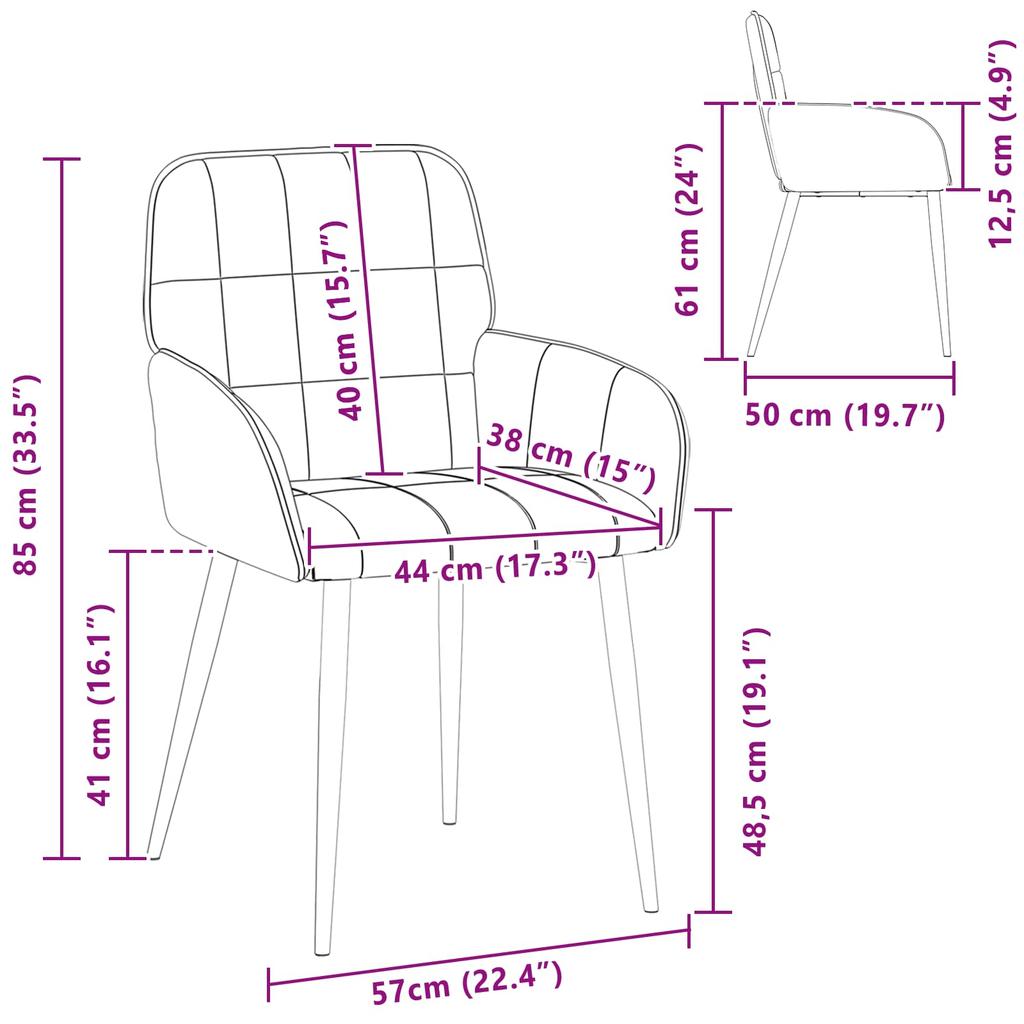 Dining Chairs 4 pcs Faux Leather Glossy Brown