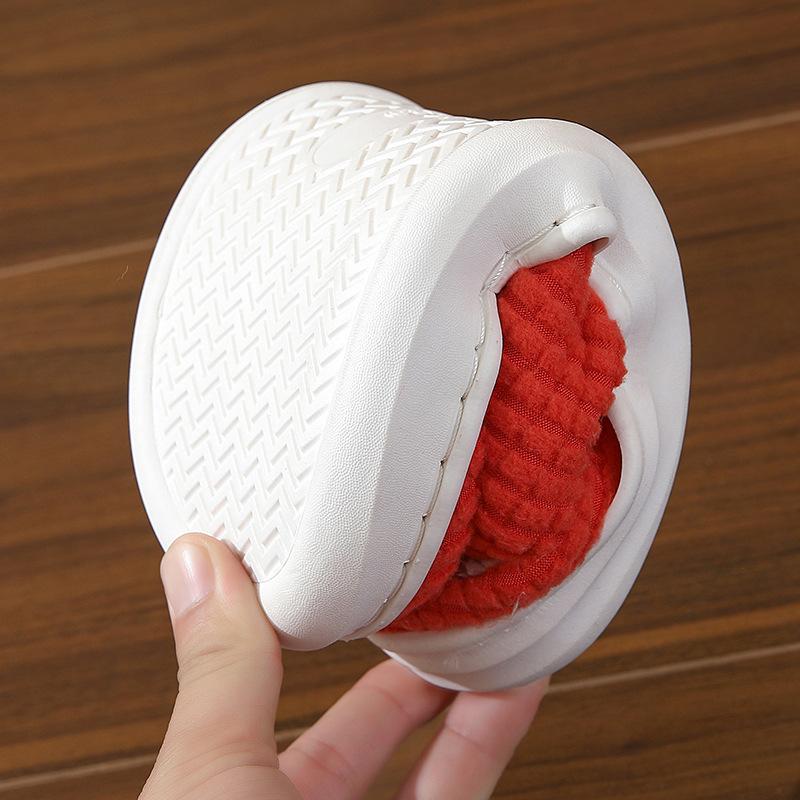 Male Winter Cotton Home Slippers Anti Slip Thick Sole Warm Floor Couple Slippers Female