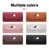 BBJE7 For BMW M M3 M5 E36 E39 E46 E60 E70 E90 E91 E92 F10 F40 G01 G70 Leather Car Visor Glasses Case Sunglasses Box Eyeglasses Storage