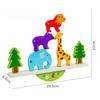 Montessori Sensory Toys Stacking Toys for Baby Rabbit Animal Balance Wooden Building Blocks Early Childhood Education Game Gift