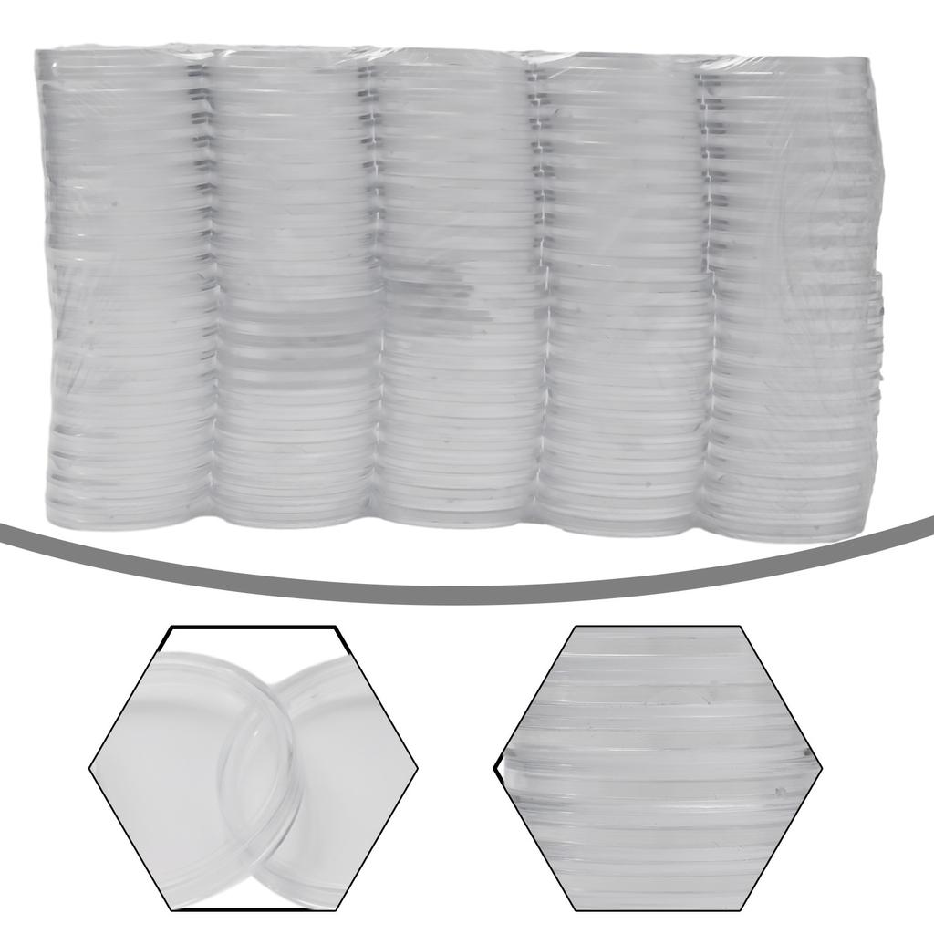 39mm Münzkapseln Münzsammlung Plastik Transparent