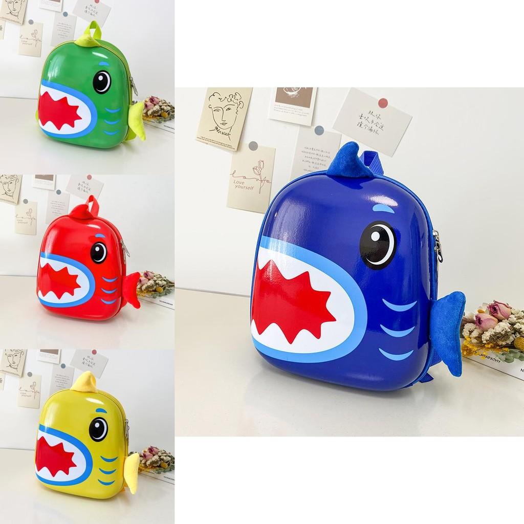Adorable Lightweight Cartoon Shark Backpack For Kids Stylish Durable Design For Boys And Girls