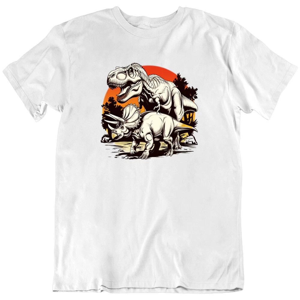 Динозавр Т-Рекс, Футболка с динозавром, животное, монстр, юрский рождественский топ Подарок Новый M