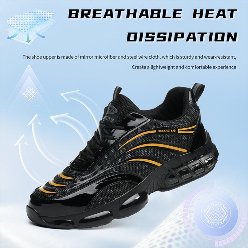 Steel Toe Work Safety Boots Comfortable Safety Man Shoes Industrial Safety Shoes Men for Work Light Weight Sneakers for Work