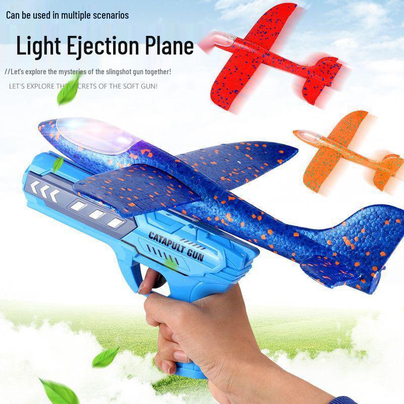 Light-Up Foam Glider Airplane Launcher Toy for Kids