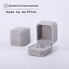 Pink Velvet Jewelry Box with Rounded Corners for Earrings, Bracelets, Rings, and Gifts