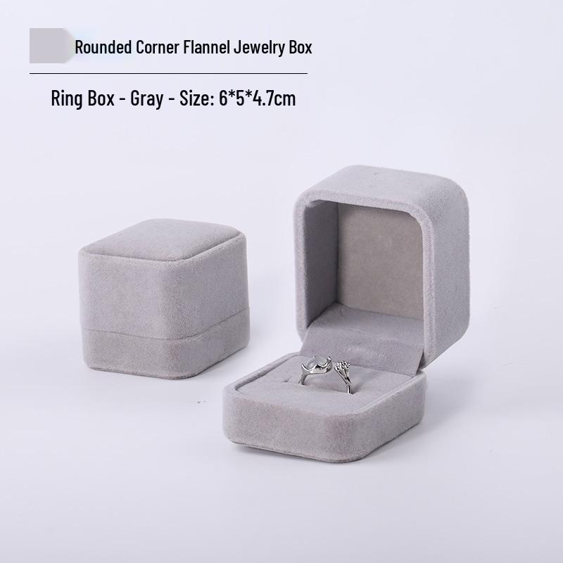 Pink Velvet Jewelry Box with Rounded Corners for Earrings, Bracelets, Rings, and Gifts