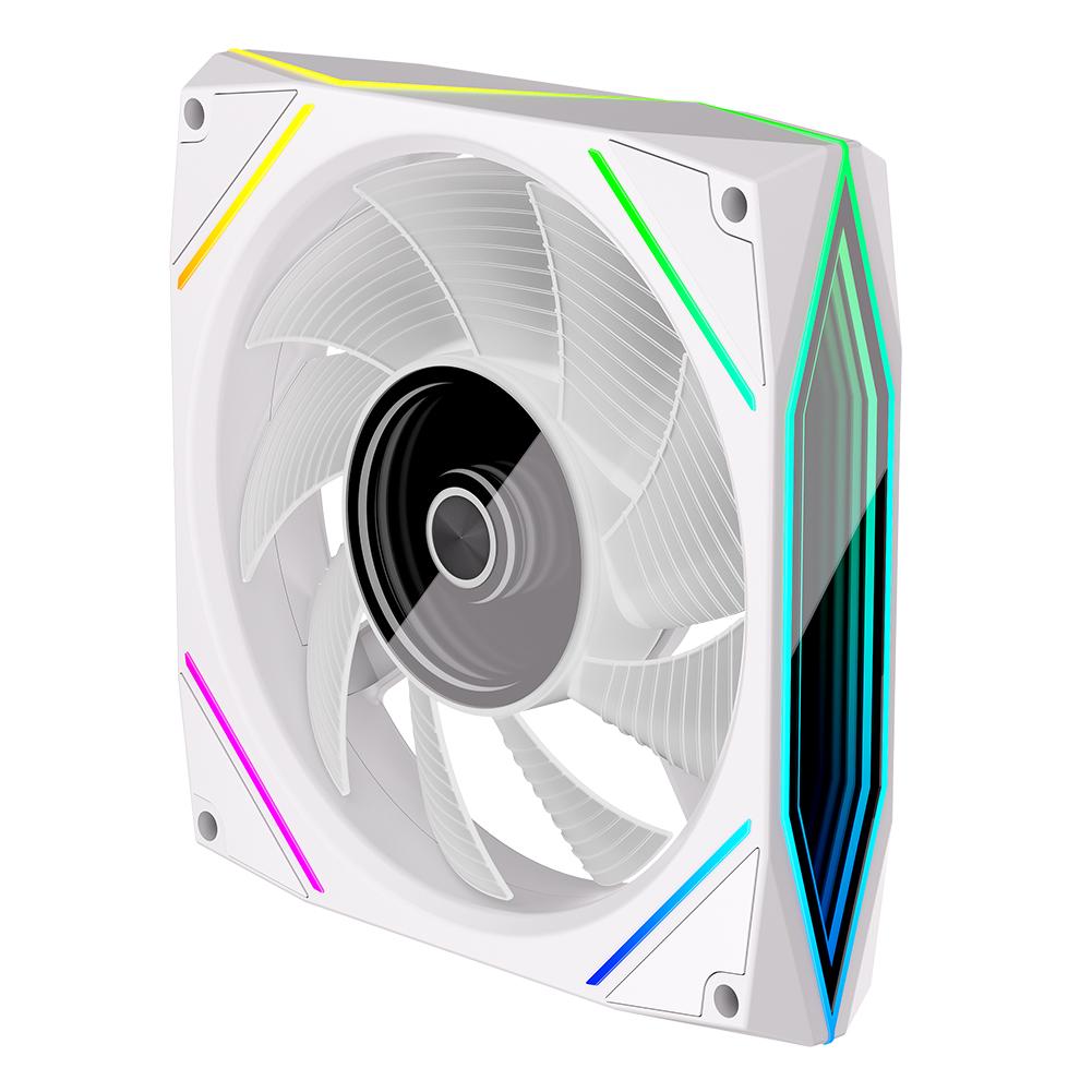 

120мм ARGB вентилятор для ЦП 12В Большой объем воздуха 71 CFM 4-контактный ШИМ Вентилятор-кулер для корпуса Вентилятор для корпуса компьютера Тихий охлаждающий вентилятор для корпуса компьютера