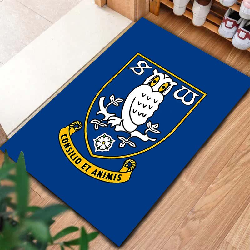 2026 Neuer Sheffield Wednesday Fußballclub Teppich für Wohnzimmer Schlafzimmer Zuhause Sofa Dekoration, Kinder spielen Rutschfeste Fußmatte H8