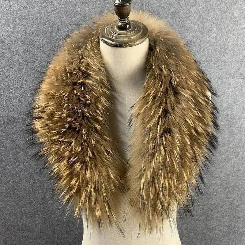 Women Real Fox Fur Collar Thick