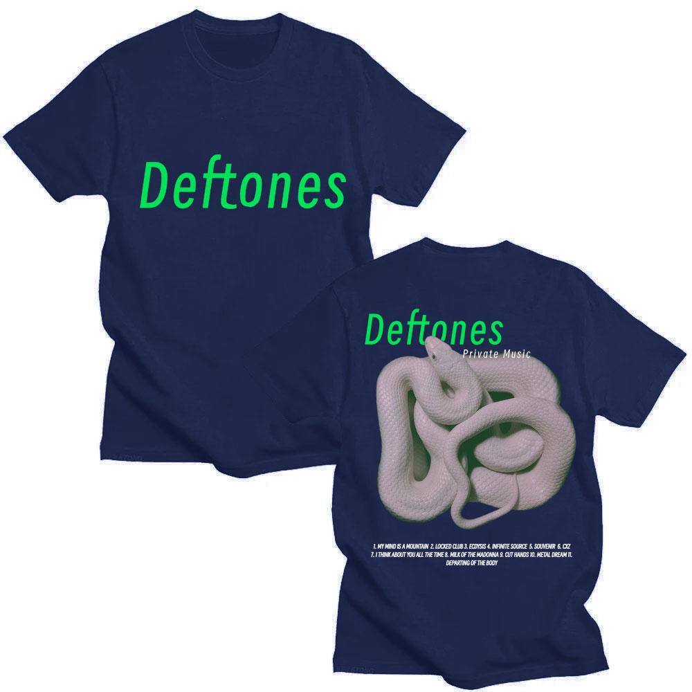 

Hip Hop Rock Band Deftones Private Music Album T Shirt Snake 2025 Vintage High Quality T Shirts Men Women Cotton Oversized Tees 4XL