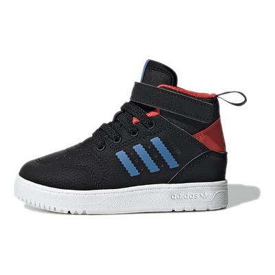 Originals Drop Step 360 Zapatillas de Caminar de Caña Alta Ligeras y Cómodas Zapatos de Bebé Negro Rojo S23986