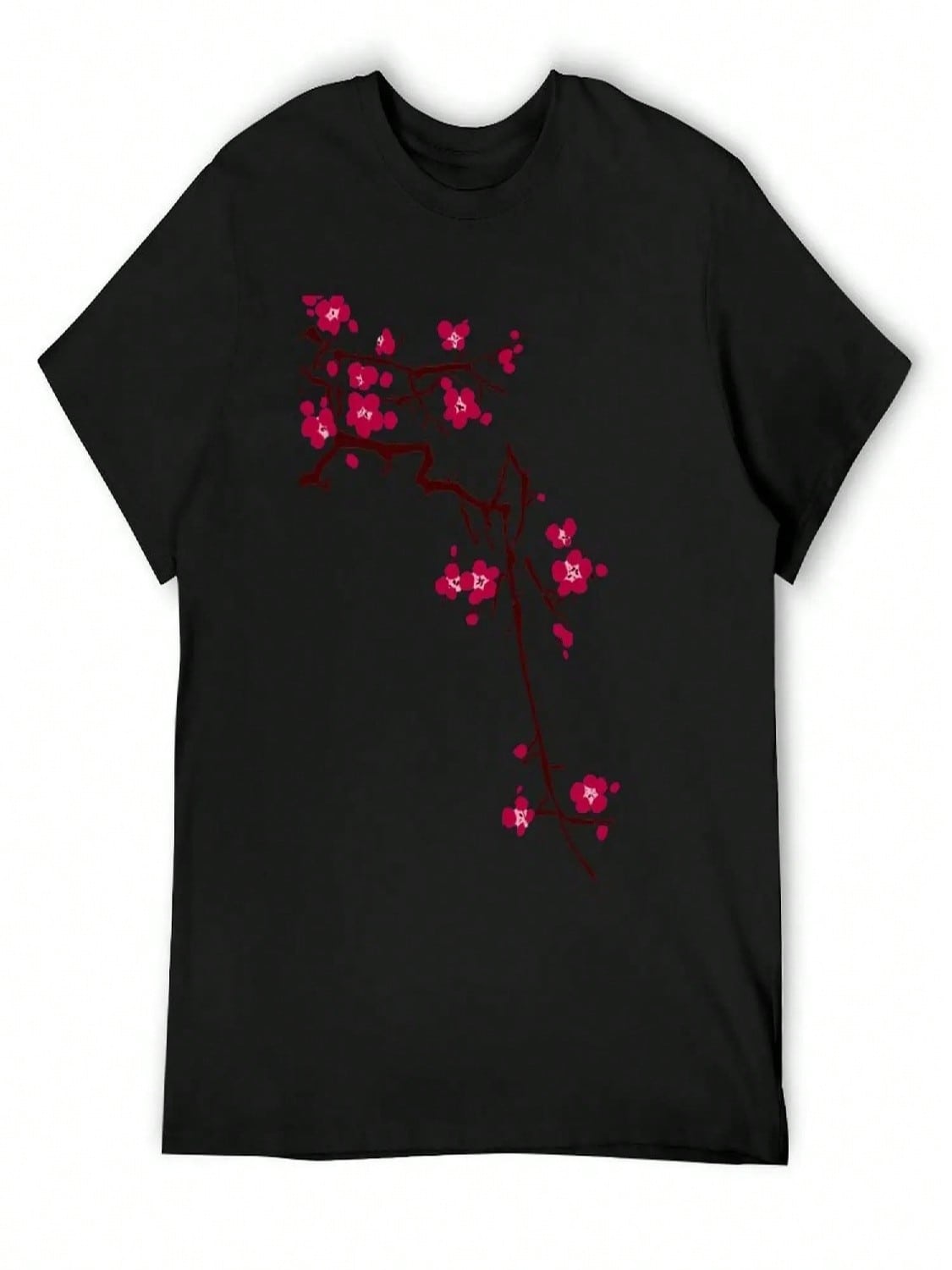 Cherry Blossom On Jade Background T-Shirt Boys Whites Tees Mens T Shirt S разноцветный