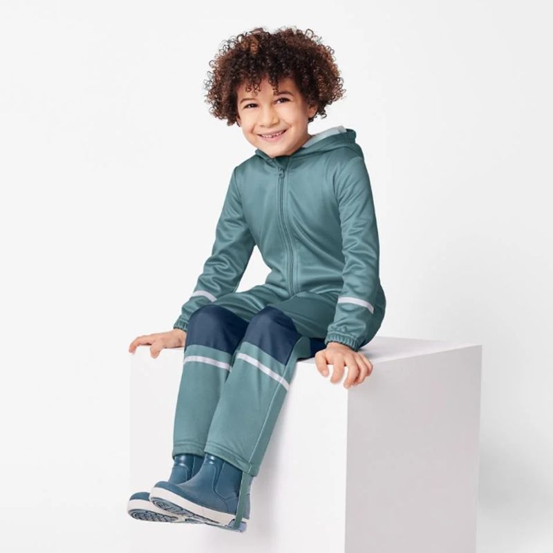 Outdoor Windproof Soft Shell Children's Jump Suit Boys and Girls Jumpsuit Romper Fleece-lined Heattech Waterproof Export