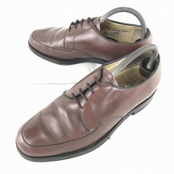 

70s-80s Vintage Canada Made/JARMAN/Leather U-Tip Goodyear Welt Shoes/7/25.0/Brown/Dress