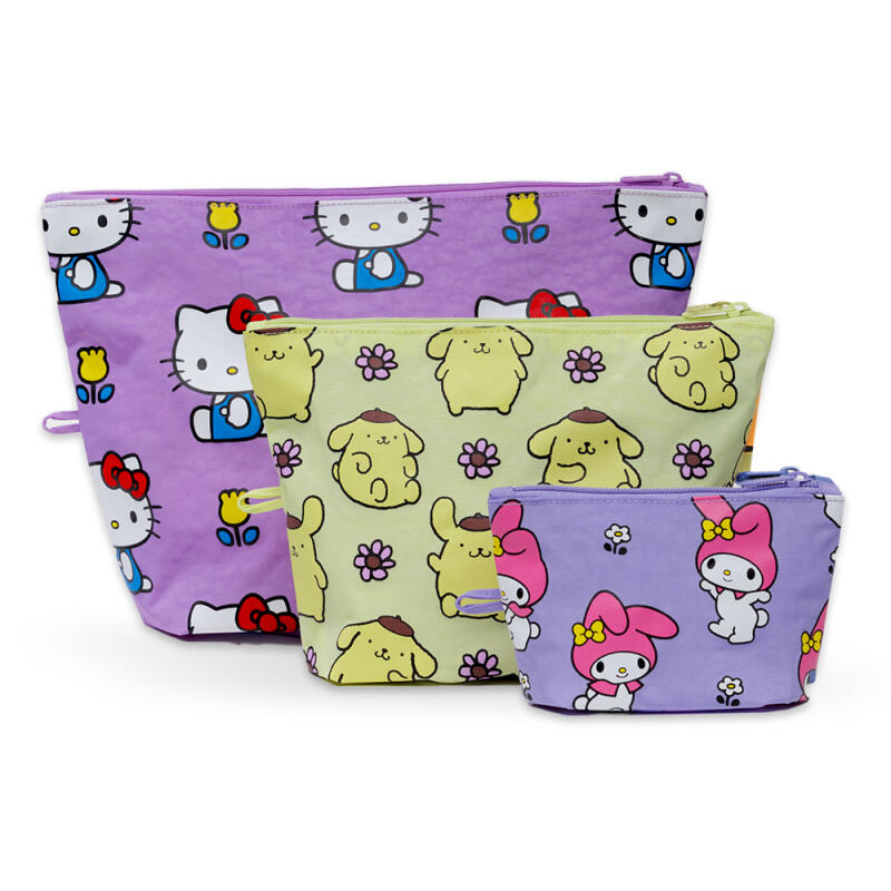 

[Bakubag] Набор из 3-х размеров кошельков Go Hello Kitty Florals