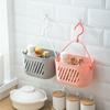 Hanging Shower Holders With Drainage Holes And Handle For Bathroom Organization Plastic Storage Basket Multi Purpose Bath Accessories
