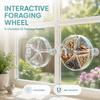 Foraging System Parrot Food Wheel Wheel Design Foraging Storage Box  For Small Parrots