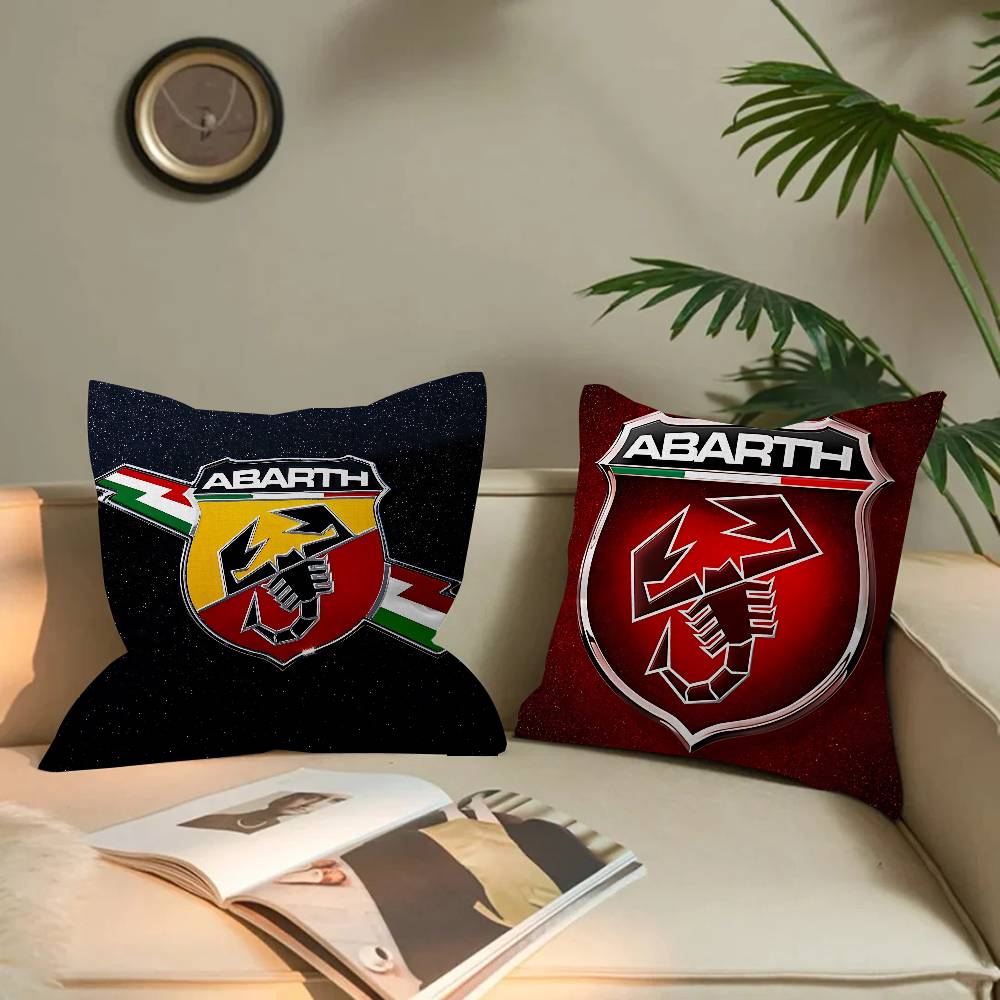 A-Abarth Car Cushion Cover Car Throw Pillow Case For Sofa Car Christmas Gift 40X40Cm 45X45Cm