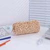 Leopard Printted Pattern Pen Bag Plush Pen Box High Quality Stationery Organizer  School Office