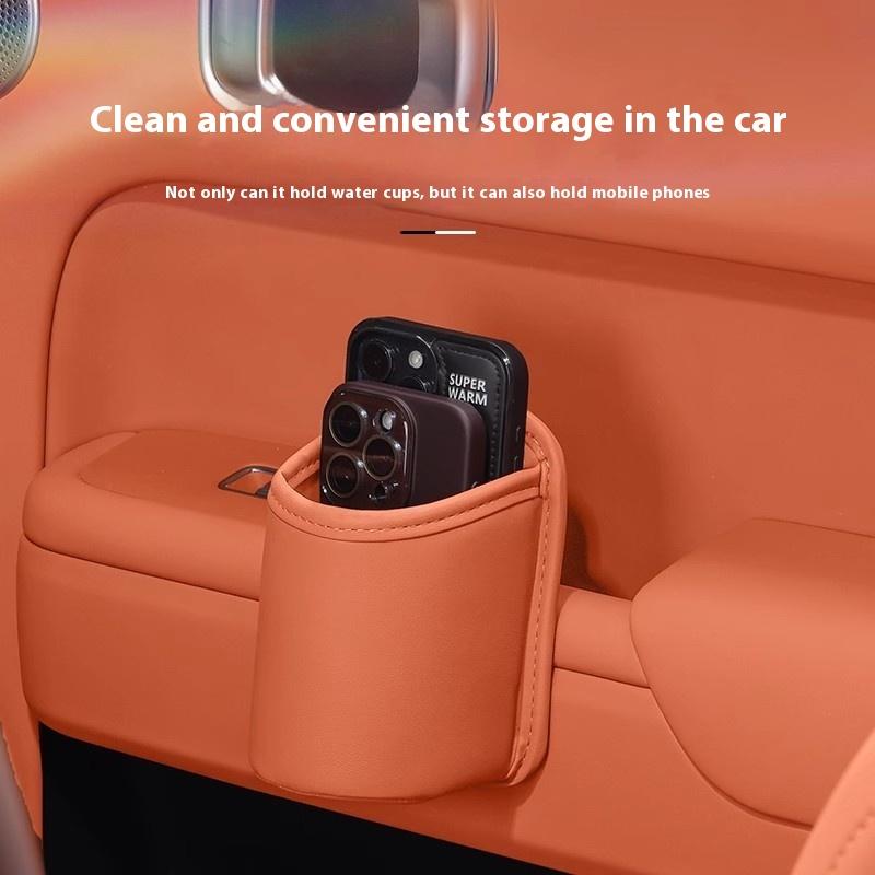 1pcs Universal Car Door Cup Holder Box Back Clip Design Drink Rack Storage Bin Car Seat Back Water Cup Box Organizer Pocket