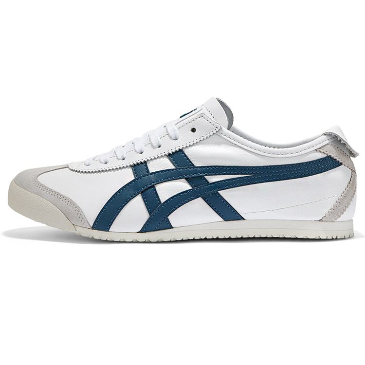 Onitsuka Tiger Mexico 66 Synthetic Leather Casual Comfortable Non-Slip Durable Low-Top Lifestyle Sneakers Unisex sneakers Deep-Blue White D4J2L-0145
