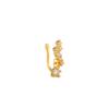 Elegant Sweet Copper Heart U-Shaped Zirconia Nose Clip Piercing-Free Stud for Women