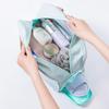 Borsa da Toilette e Trucco Portatile di Grande Capacità per Esterno, Spiaggia, Yoga e Fitness con Separazione Umido-Secco