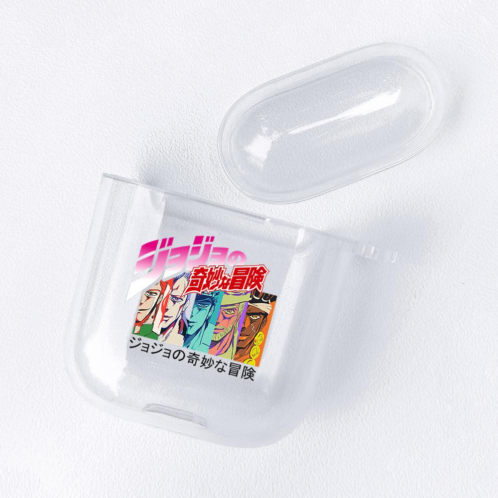 Anime Manga JoJos Bizarre Adventure Soft TPU Case for AirPods 3 2 1 Pro Cute Transparent Airpod Pro Airpod Cases Luxury