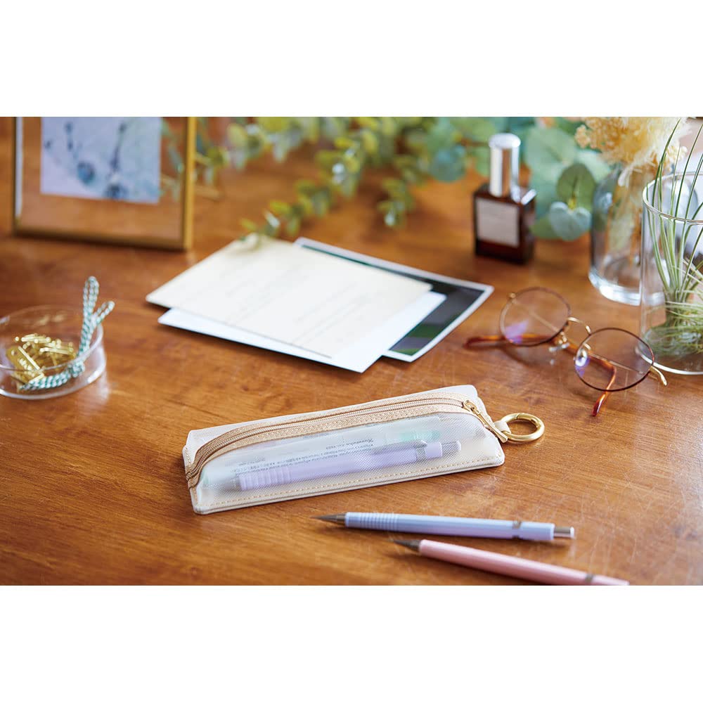 King Jim Emily Flat Pencil Blue Case, A4, Gray, EY2190-BG