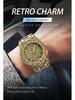 Luminous Men's Quartz Watch with Steel Band, Waterproof, Calendar, Fashion Three-Hand Design.