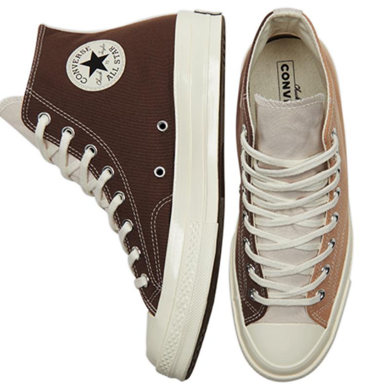 Converse Chuck Taylor All Star 1970s Comfortable and Lightweight High Top Espadrilles Unisex Brown Khaki
