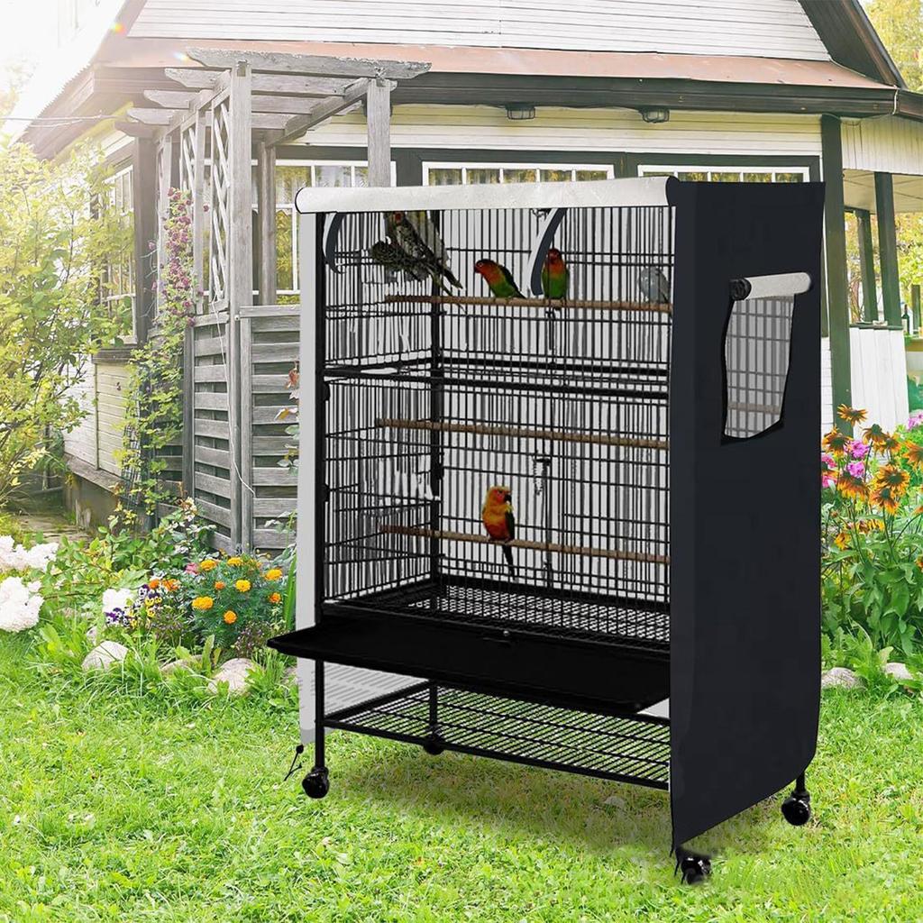 Bird Cage Cover Parrot Birdcage Covers for Night Waterproof Light Eliminator Pet Nighttime Enclosure for Small Animals Cockatiel