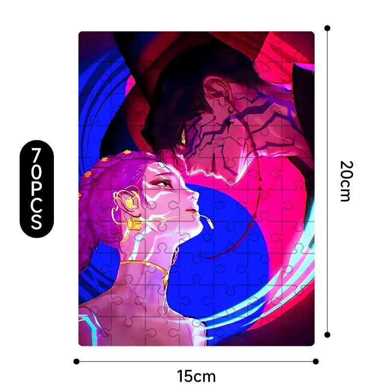 New Kpop Demon Hunters 20*15Cm Jigsaw Puzzle Toys Rumi Mira Zoey Huntrix Character Pattern Board Game Home Decor Children Gifts