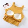 Women's Sleeveless Camisole with Integrated Bra Pads