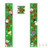 2 Pieces Christmas Banners Couplets Porch Letter Signs Curtain Home Window Party Holiday New Year Decoration Indoor
