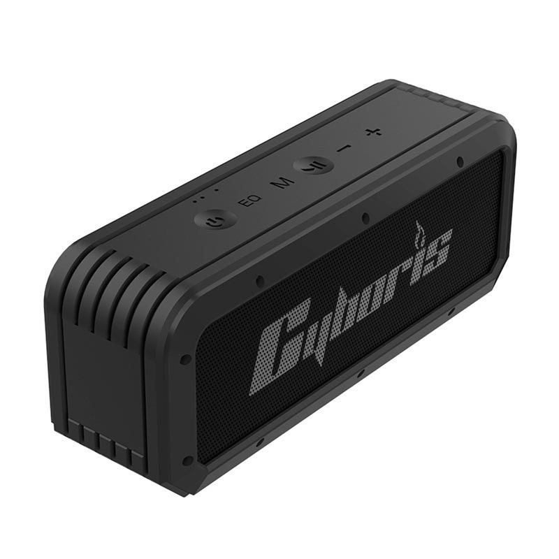 

Cyboris Magnetic Bluetooth Speaker: 40W Subwoofer, High-Quality Outdoor Audio, Portable for Golf Carts. Neutral чорний