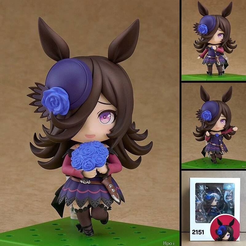 Uma Musume Pvc Figure Model Toy With Interchangeable Faces For Collectors And Fans