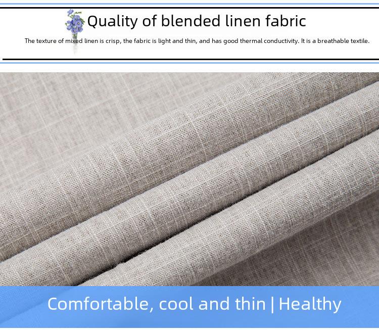 Men's High-Waist Linen Blend Pants: Breathable, Casual Fit for Summer